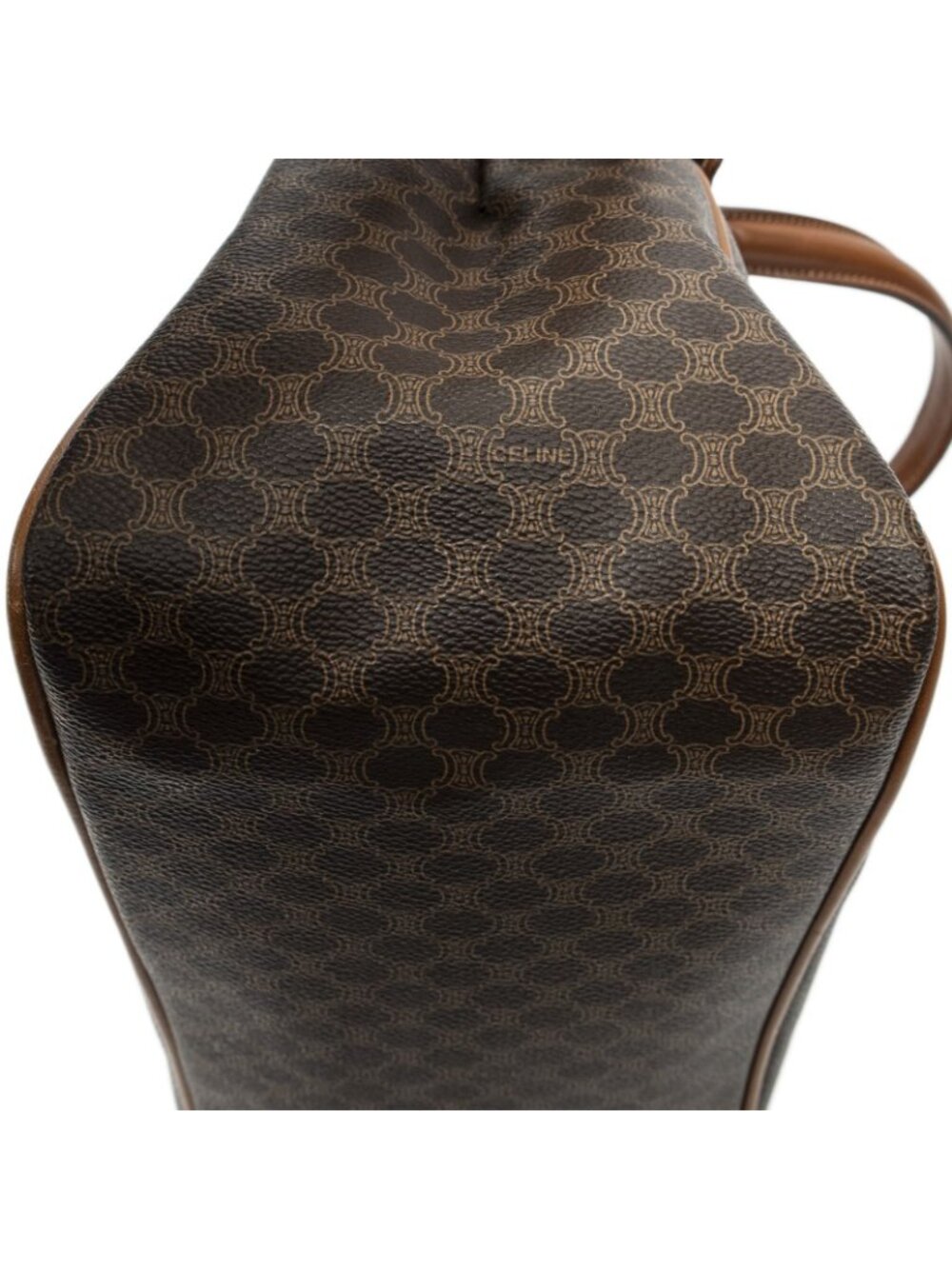 Celine Frame Buckle Tote Brown Macadam Canvas - Picture 8 of 10